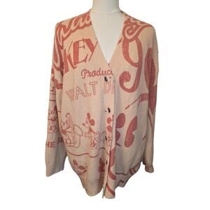 S Women's Desigual Disney Mickey Oversized Button-Up Cardigan